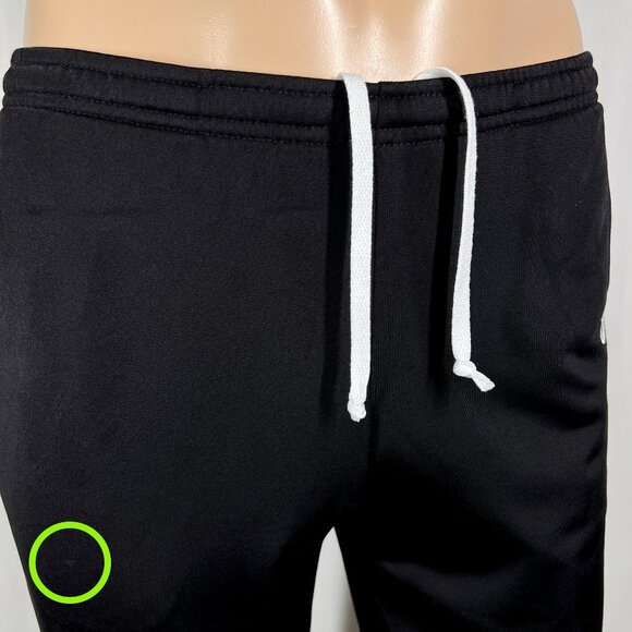 ASICS Women's Small Black White Stripe Athletic Training Warm-Up Track Pants - Picture 2 of 7